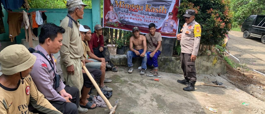 Polsek Padang Ulak Tanding Gelar Program Minggu Kasih Bersama Bhabinkamtibmas