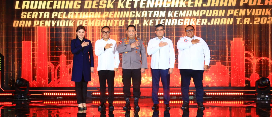 Kapolri Resmikan Desk Ketenagakerjaan Demi Beri Jaminan Perlindungan Kaum Buruh 