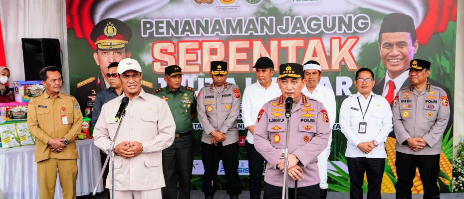 Gerakan 1 Juta Hektare Jagung: Sinergi Polri dan Kementrian Pertanian Wujudkan Swasembada Pangan 2025