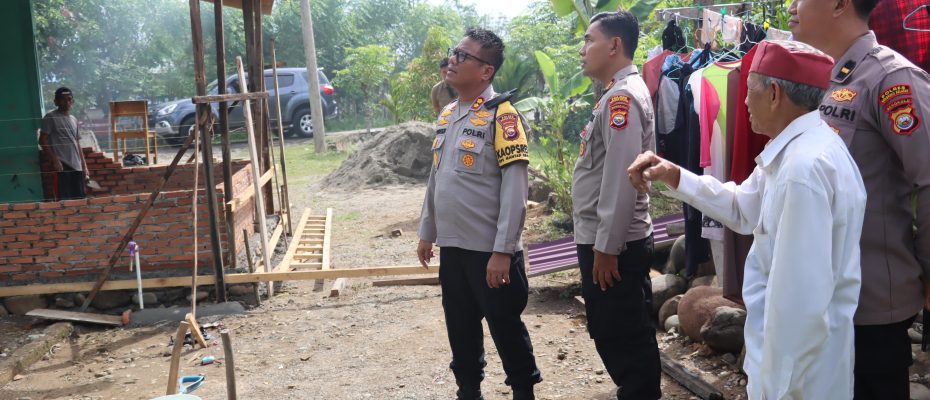 Polres Bengkulu Selatan Lakukan Pengecekan Rehab Rumah Purnawirawan Polri