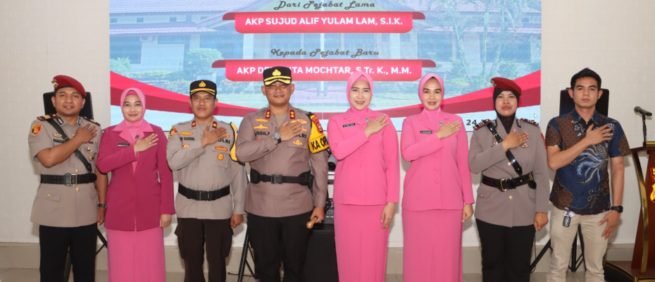 Kapolres Kepahiang Pimpin Serah Terima Jabatan Kasat Reskrim Polres Kepahiang
