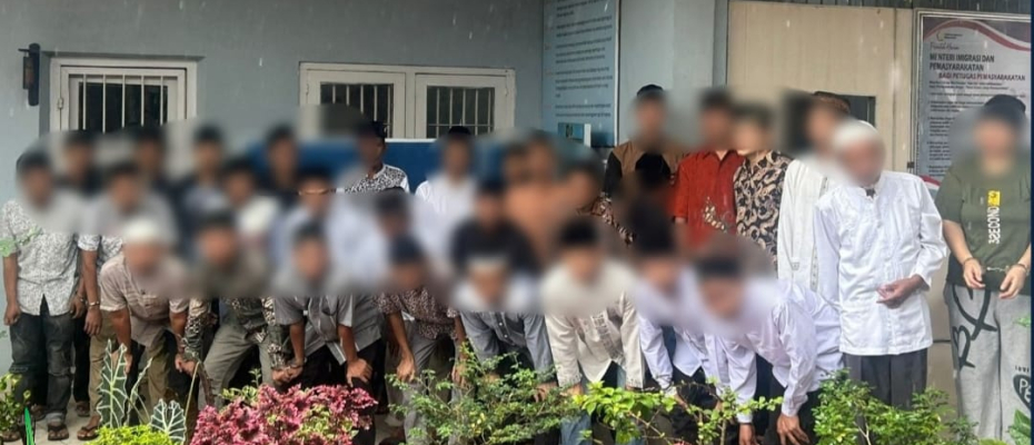 Puluhan Warga Binaan Lapas Curup Ikuti Persidangan