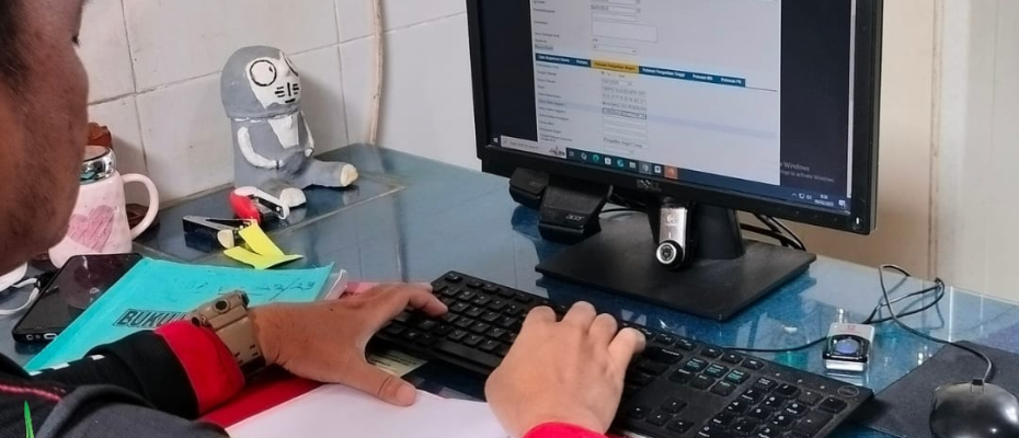 Update, Petugas Lapas Curup Lakukan Registrasi Input Data Narapidana