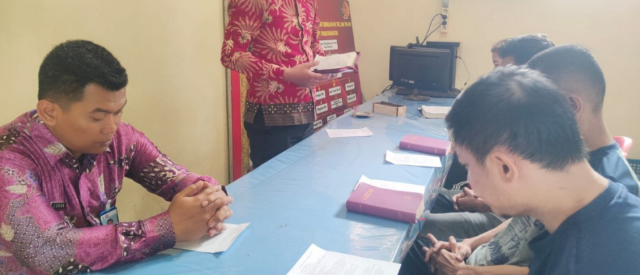 Lapas Curup Selenggarakan Ibadah dan Bimbingan Kerohanian bagi WBP Kristen