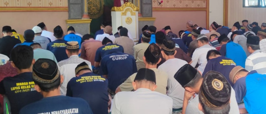 Warga Binaan Lapas Curup Ramaikan Masjid