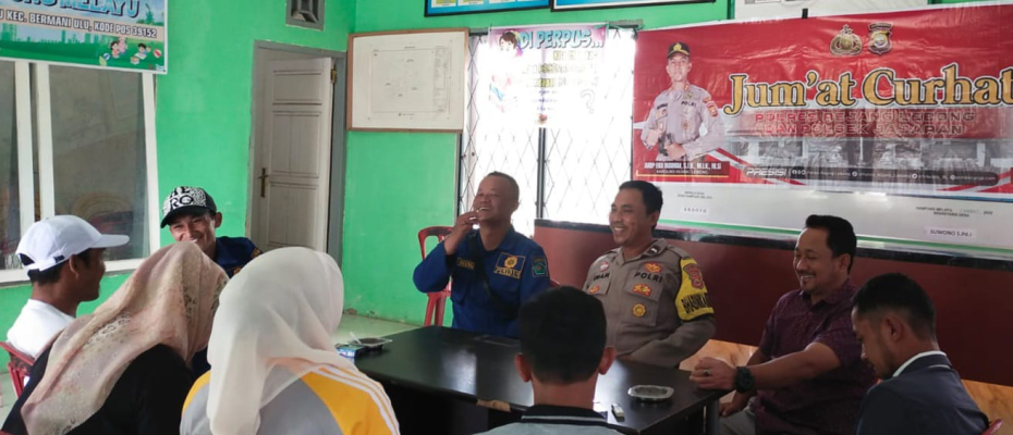 Polsek Bermani Ulu Gelar Kegiatan Jumat Curhat untuk Tingkatkan Keamanan Masyarakat