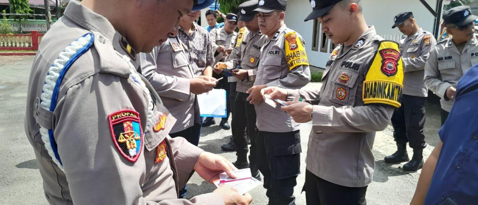 Polres Seluma Gelar Pemeriksaan Disiplin Anggota Polsek Jajaran