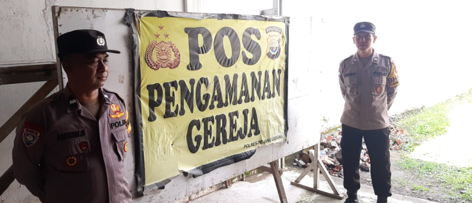 Polsek Selupu Rejang Amankan Ibadah Mingguan di Gereja-gereja Wilayah Hukum Polsek Selupu Rejang