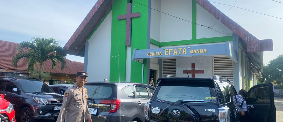 Polsek Kota Manna Laksanakan Monitoring Ibadah Mingguan di Gereja-Gereja Wilayah Hukum