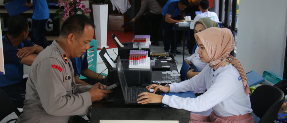 Polres Rejang Lebong Gelar Pemeriksaan Kesehatan Berkala untuk Personel