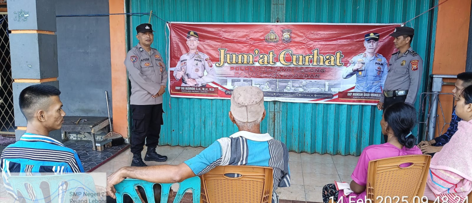 Polsek Kota Padang Gelar "Jumat Curhat" di Desa Durian Mas, Tampung Aspirasi dan Sosialisasi Keamanan