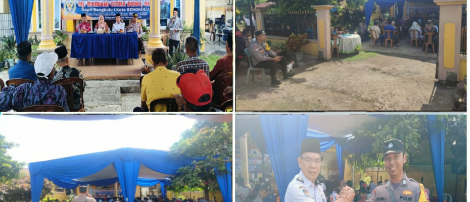 Polsek Kampung Melayu Amankan Kegiatan Reses Anggota DPRD Provinsi Bengkulu