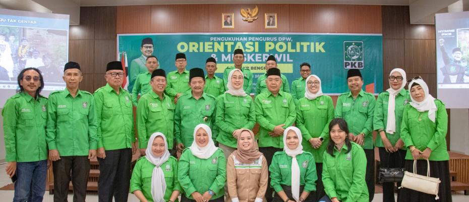 Kukuhkan Kepengurusan Baru, DPW PKB Bengkulu Fokus Konsolidasi dan Strategi Politik