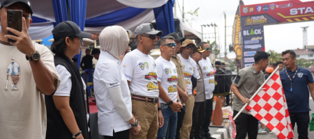 PT Jasa Raharja (Persero) Bengkulu Hadirkan Cek Kesehatan Gratis dan Sosialisasikan MyJasfren di Road Race Kapolda Cup 2026 .